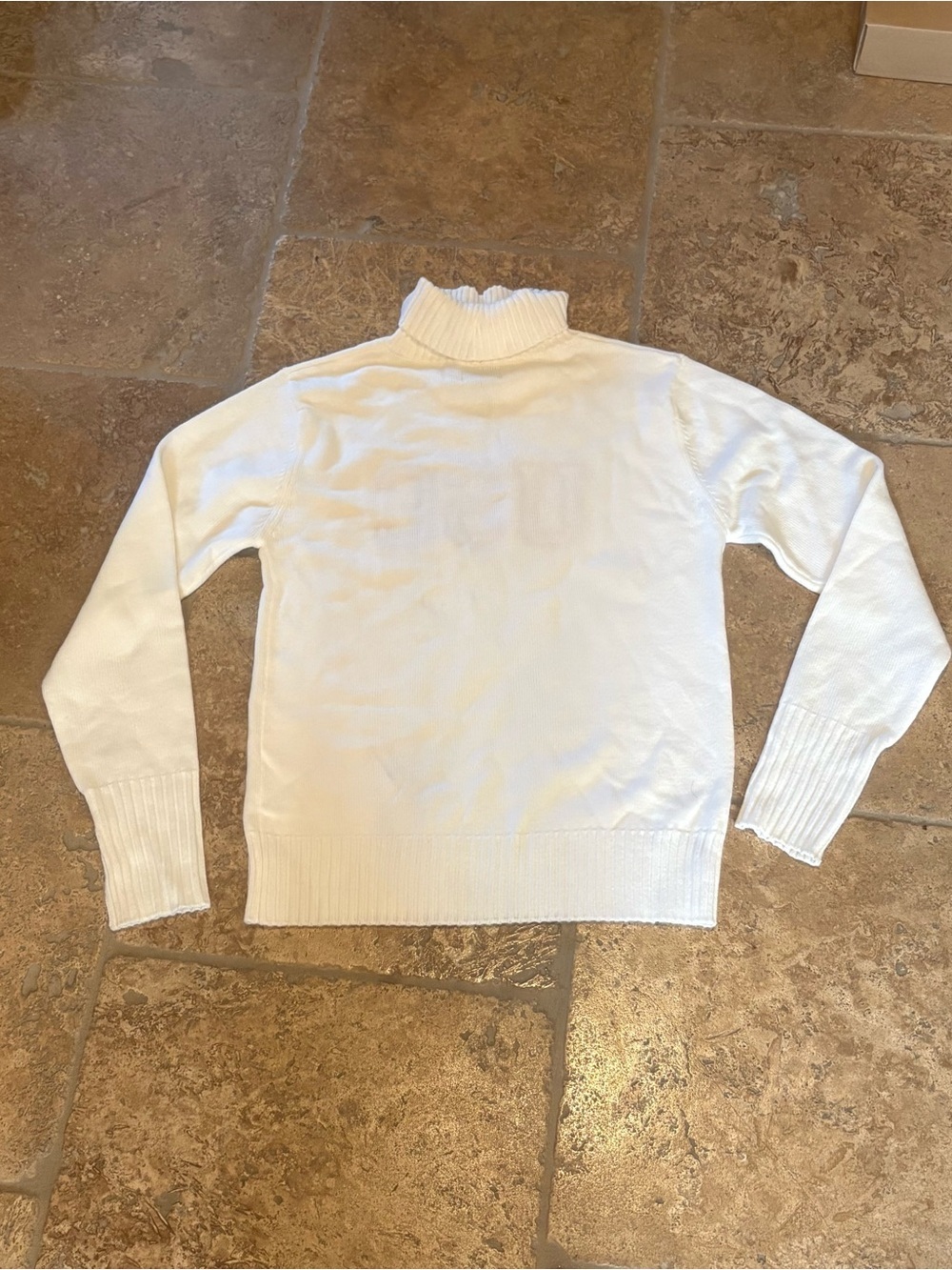 Colosseum USC Trojans Women’s White Turtleneck Embroidered Sweater Size Medium - Picture 4 of 6